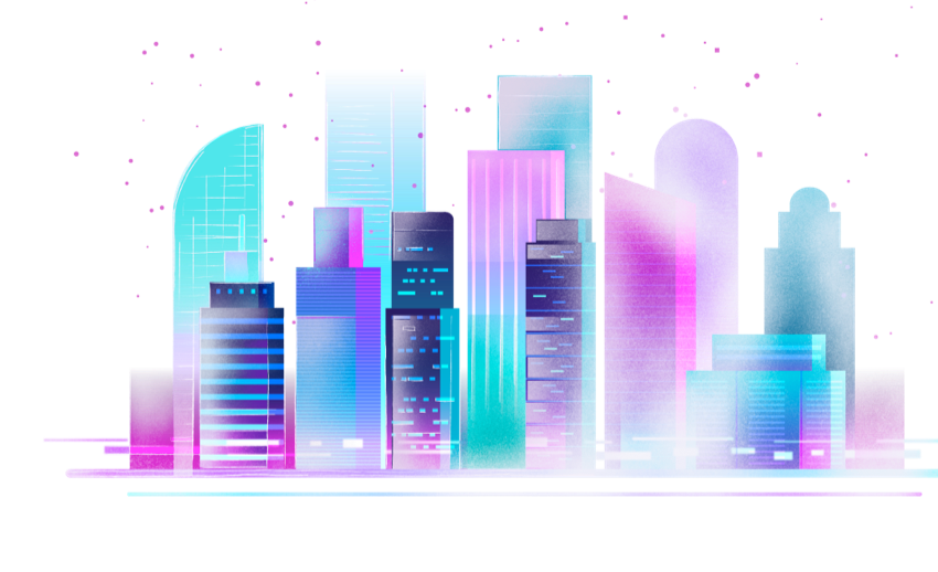 Illustration of a city skyline