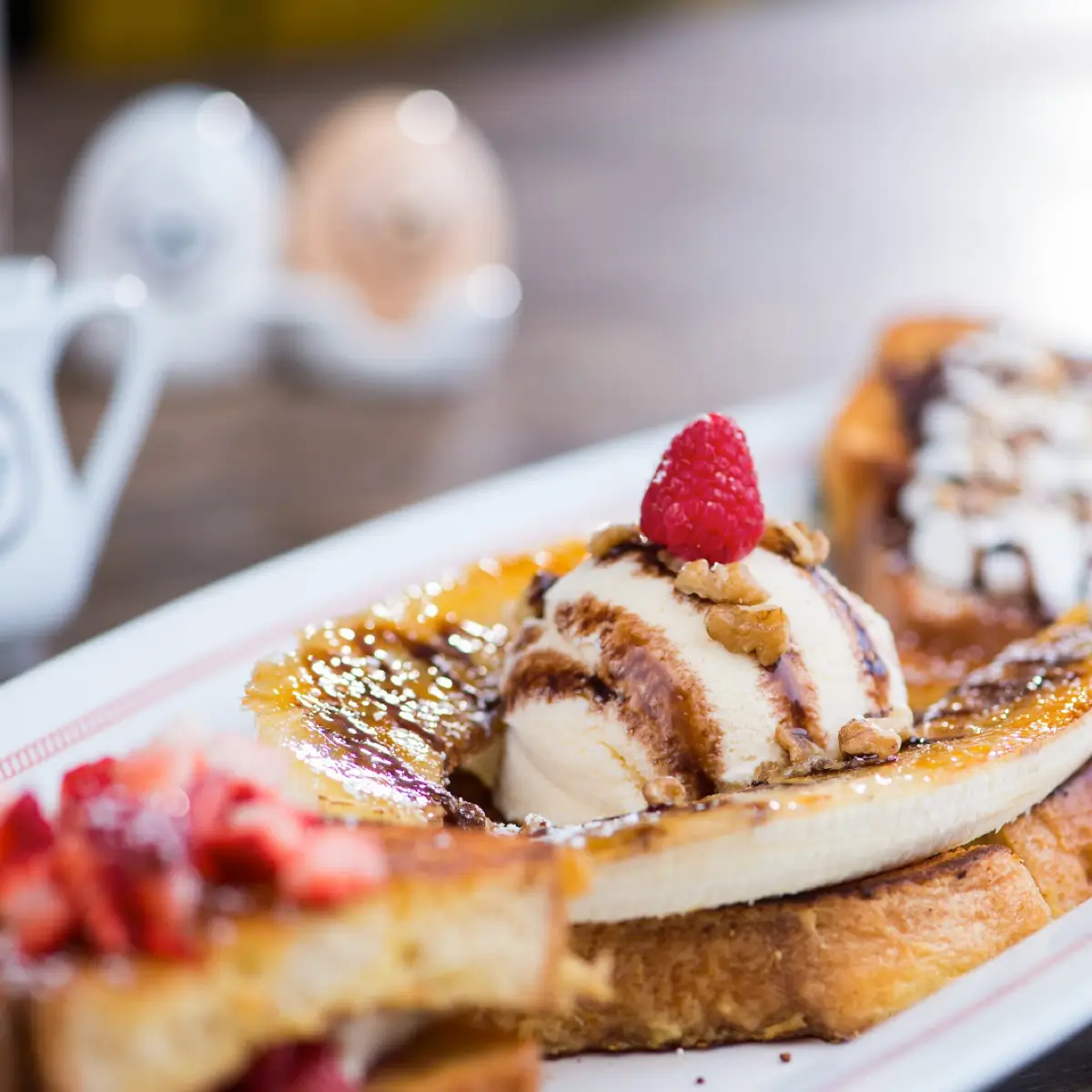 Banana french toast with caramel from Breakfast Republic. 