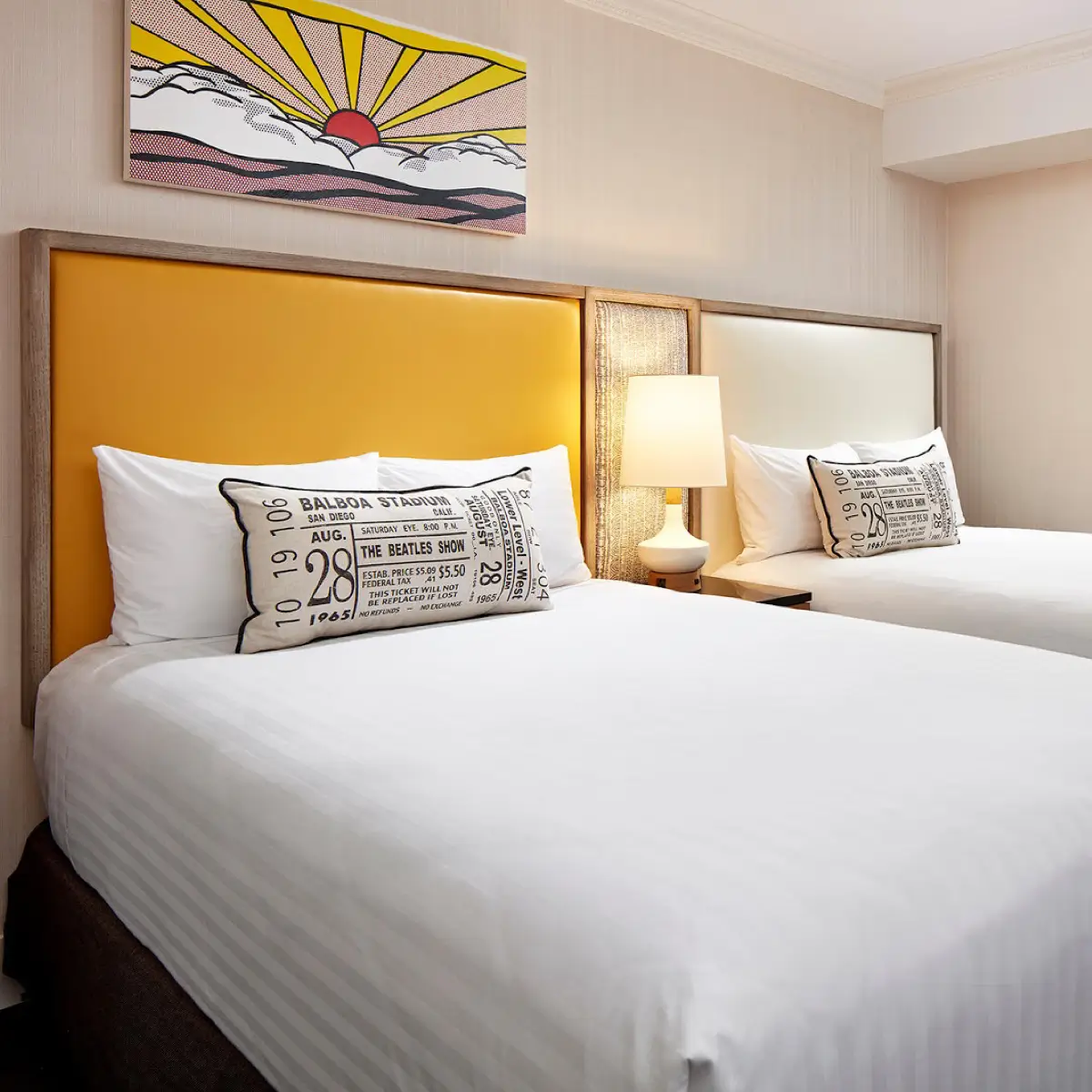 The Bristol hotel room in Downtown San Diego.