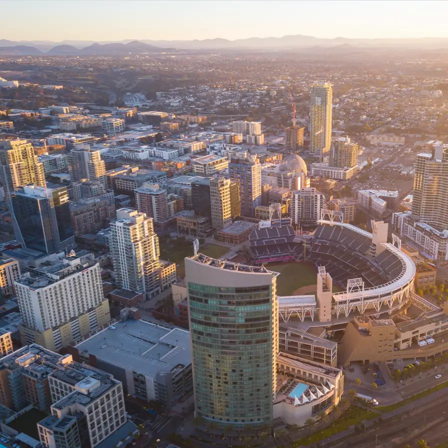 Ariel view of San Diego, CA